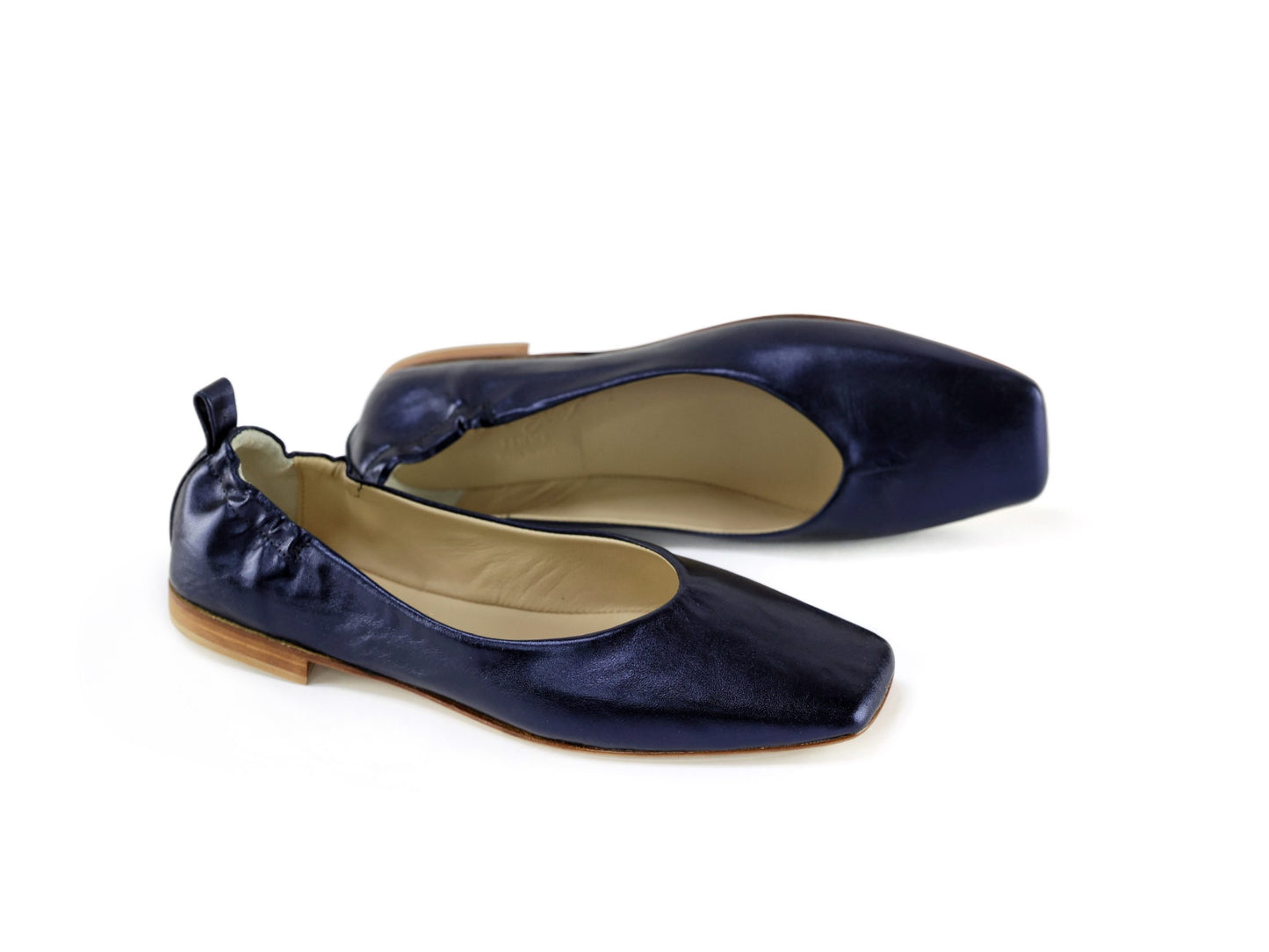 Zoe Midnight Blue Ballet Flats