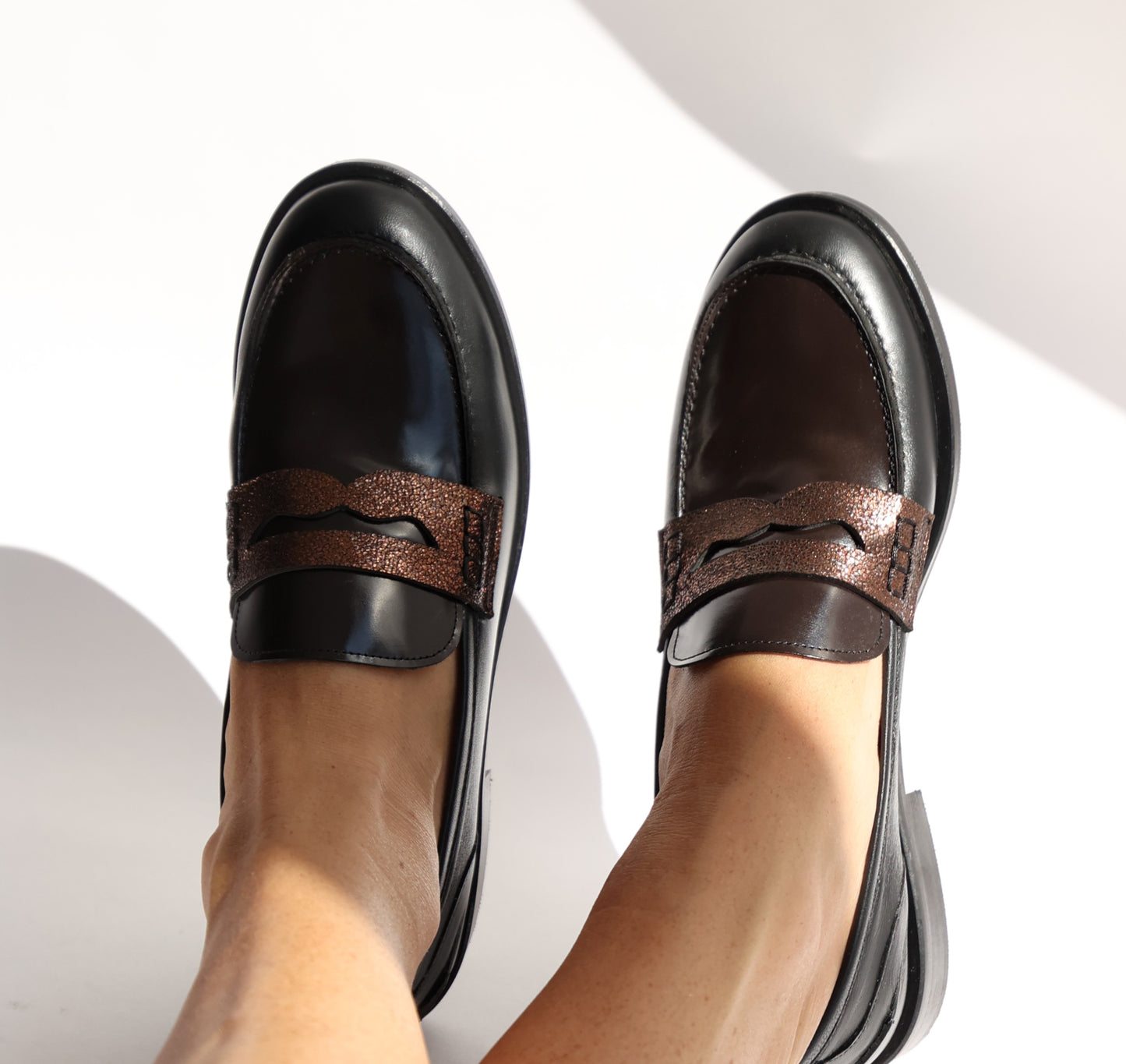 Betty Black Moccasin
