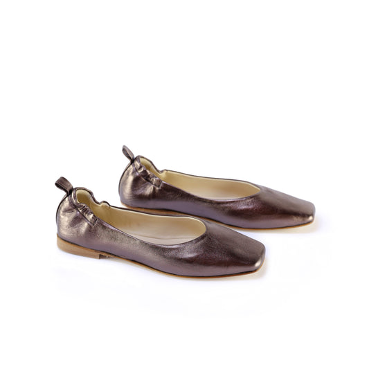 Ballerina Zoe Laminato Bronzo