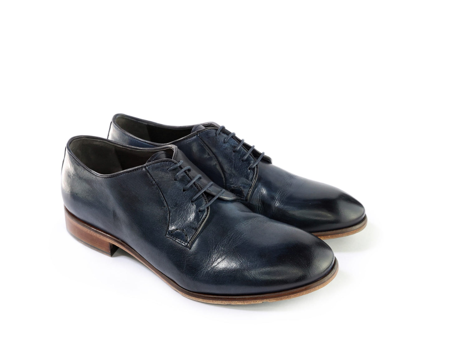 Scarpe Derby eleganti col.Blu