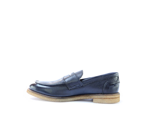 Blue College Loafers