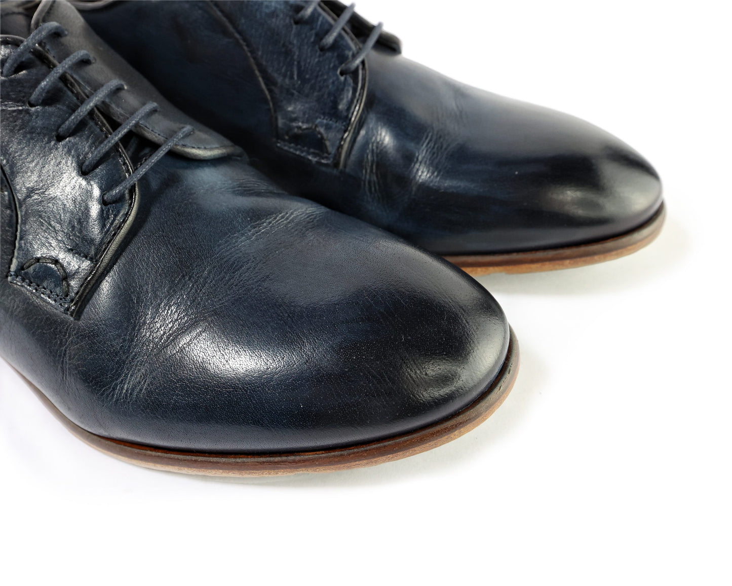 Scarpe Derby eleganti col.Blu