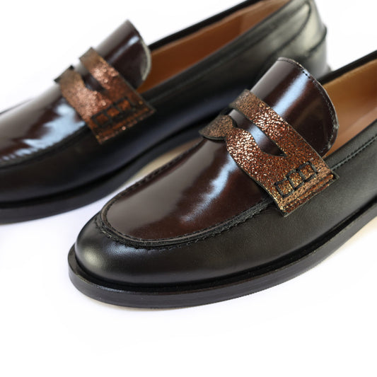 Betty Black Moccasin