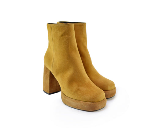 FEMME Mustard Ankle Boots