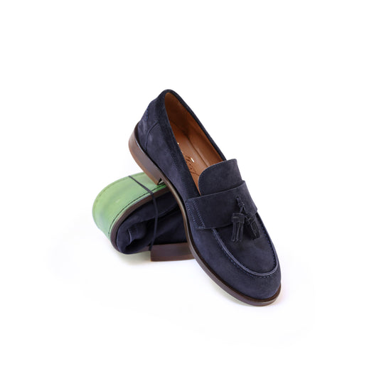 Mocassino Karma A1 Camoscio Blu