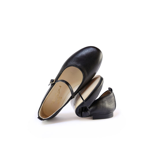 Ballerina Lisa in nappa Nero