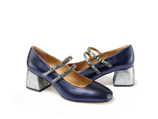 Gita Blue Pumps