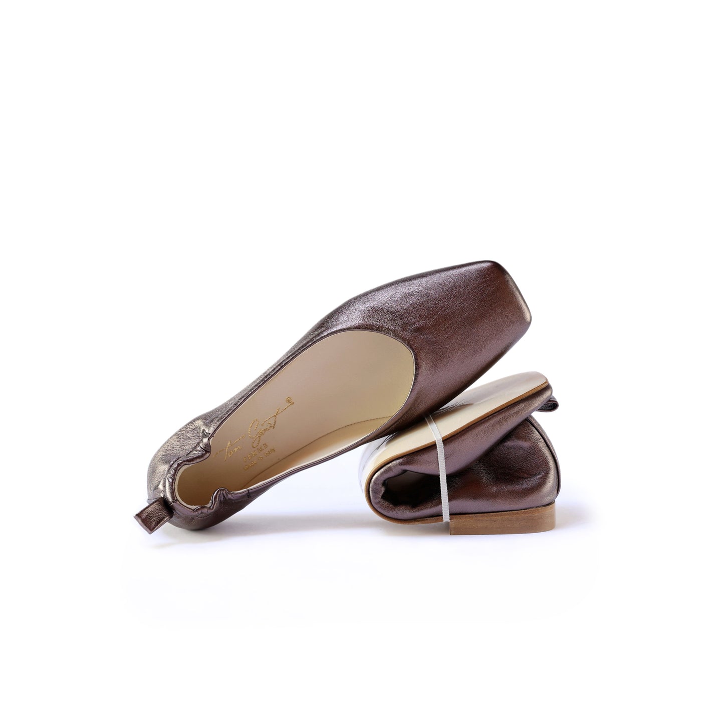 Ballerina Zoe Laminato Bronzo