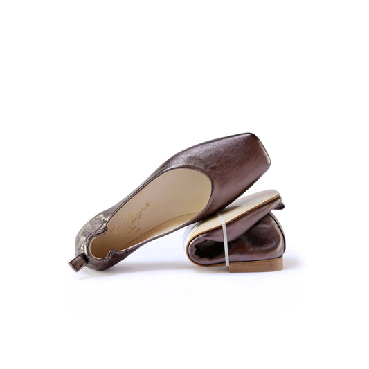 Ballerina Zoe Laminato Bronzo