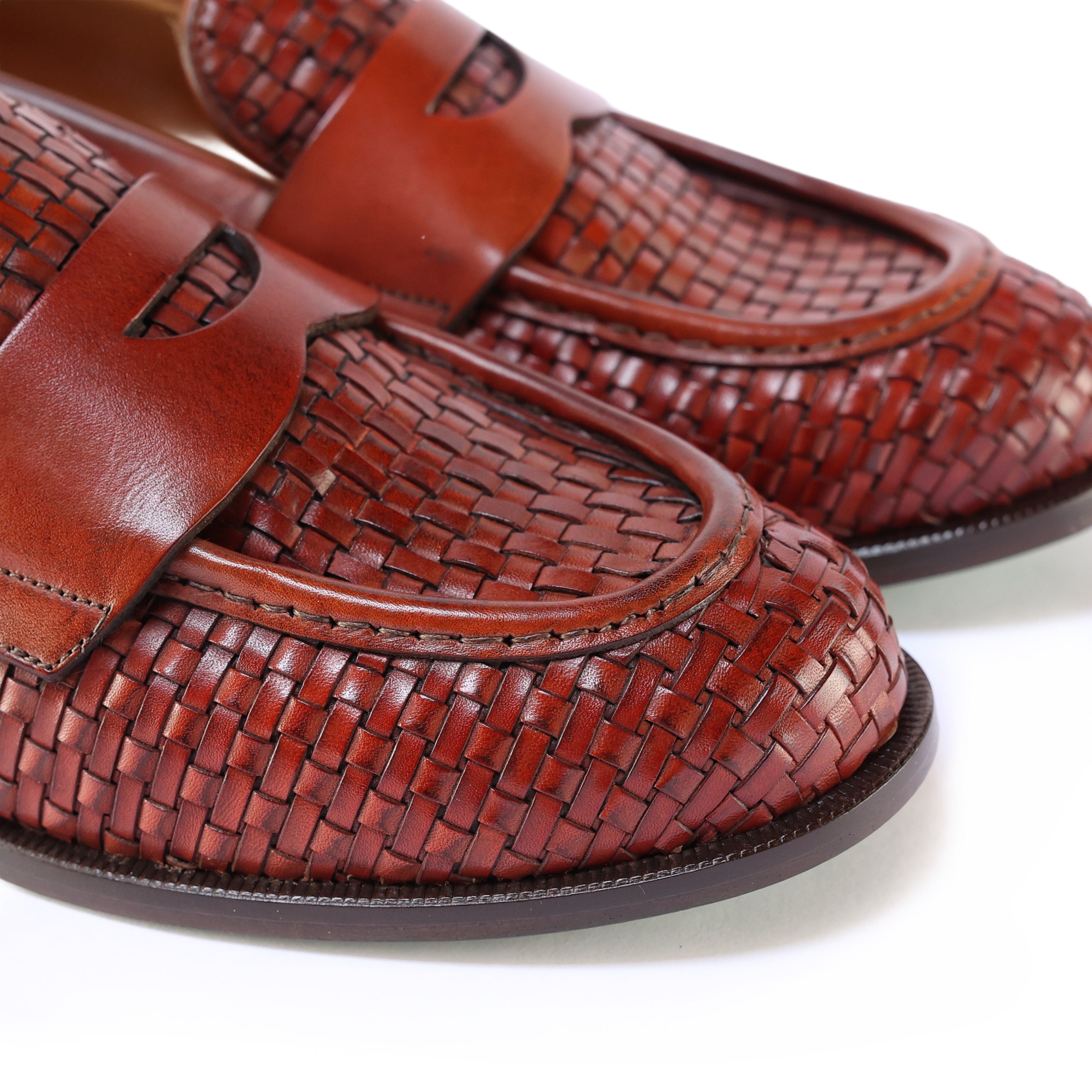 Mocassini Intrecciato Orange