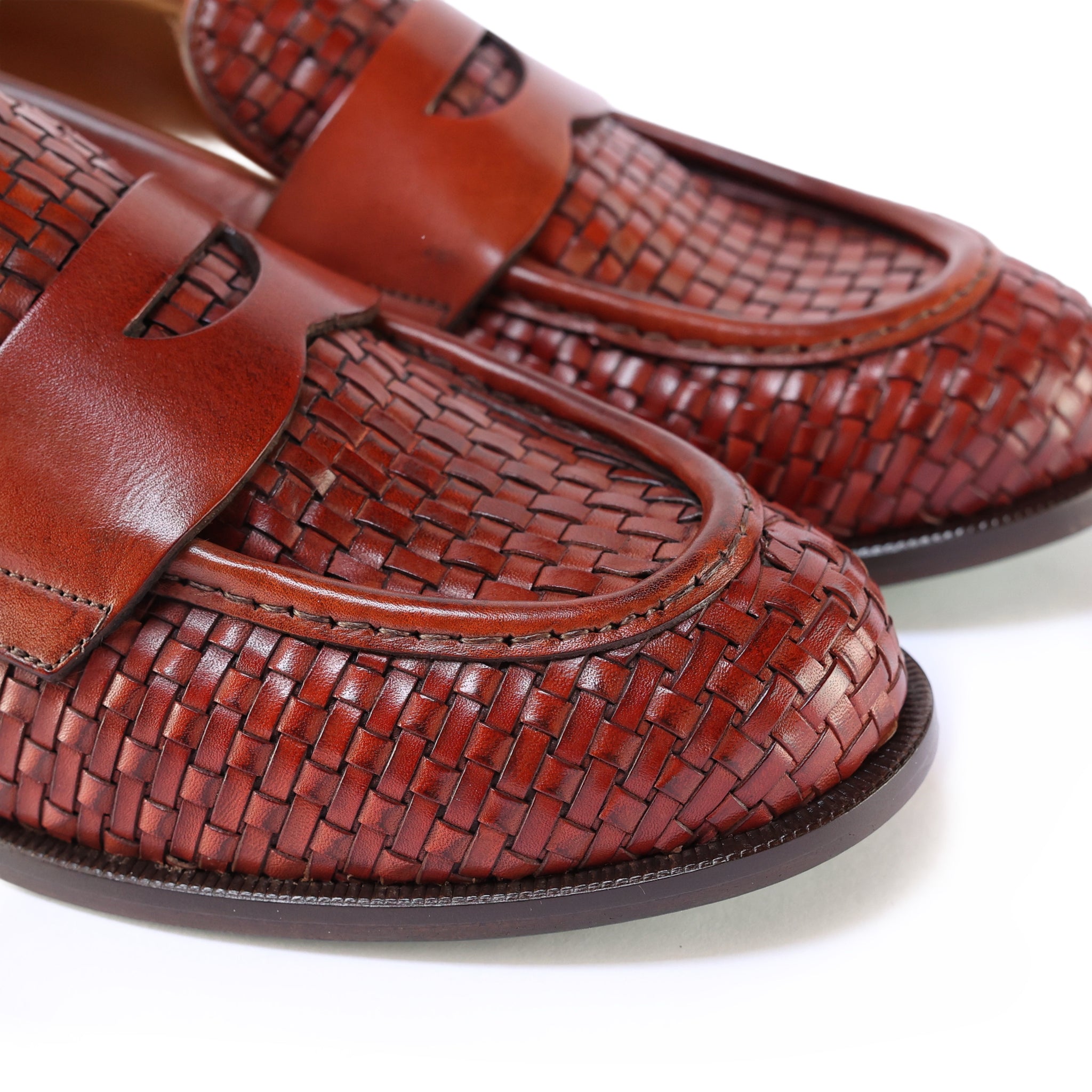 Mocassini Intrecciato Orange