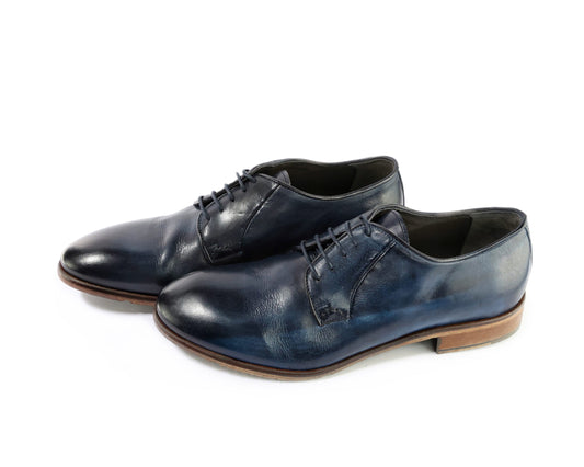 Scarpe Derby eleganti col.Blu