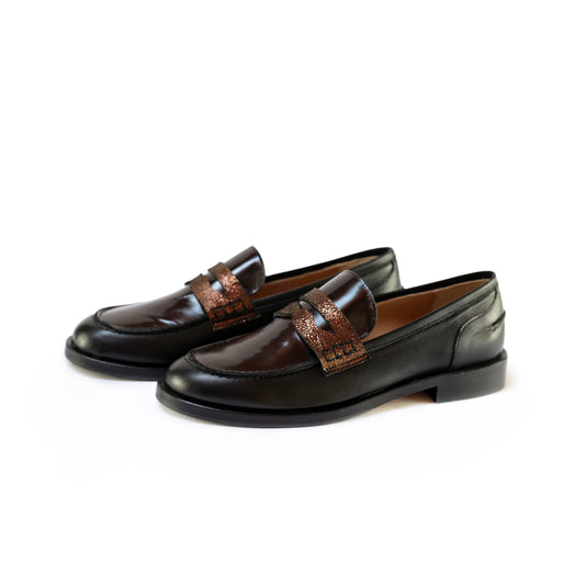 Betty Black Moccasin