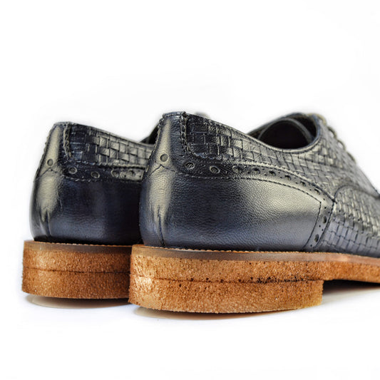 Blue Derby Shoes