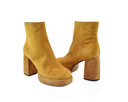 Bottines moutarde FEMME