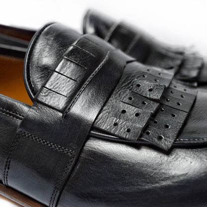 Bari Black Moccasin