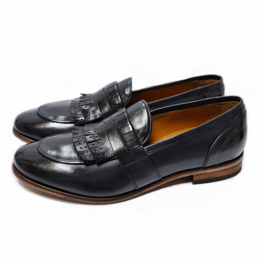 Mocassin noir Bari