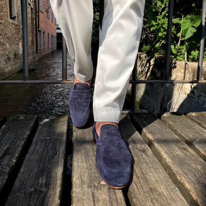 Piero Blue Moccasin
