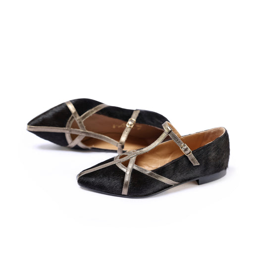 Angelica T.Moro in Steel Laminated Leather