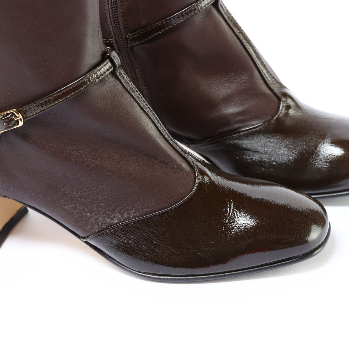 Alexia cuir militaire effet serpent