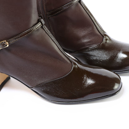 Alexia cuir militaire effet serpent